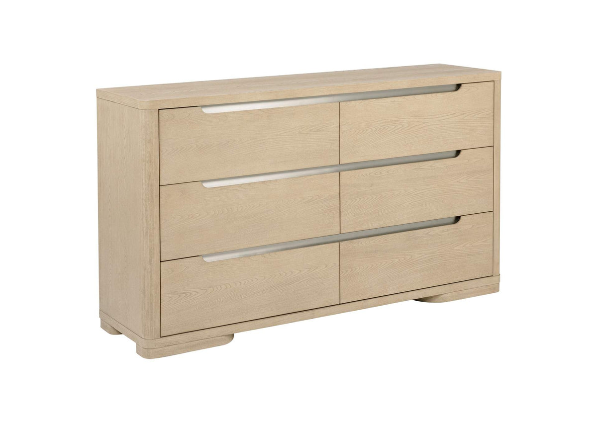 225083 Ladera 6-drawer Bedroom Dresser Light Elm
