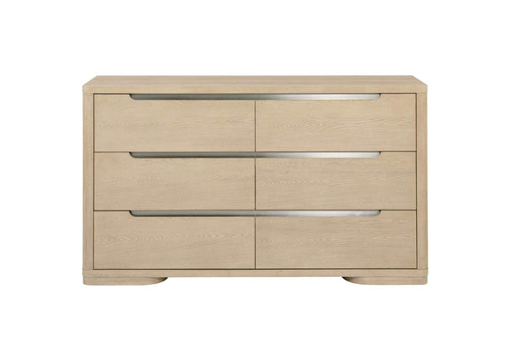 225083 Ladera 6-drawer Bedroom Dresser Light Elm