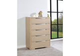 225085 Ladera 5-drawer Bedroom Chest of Drawers Light Elm