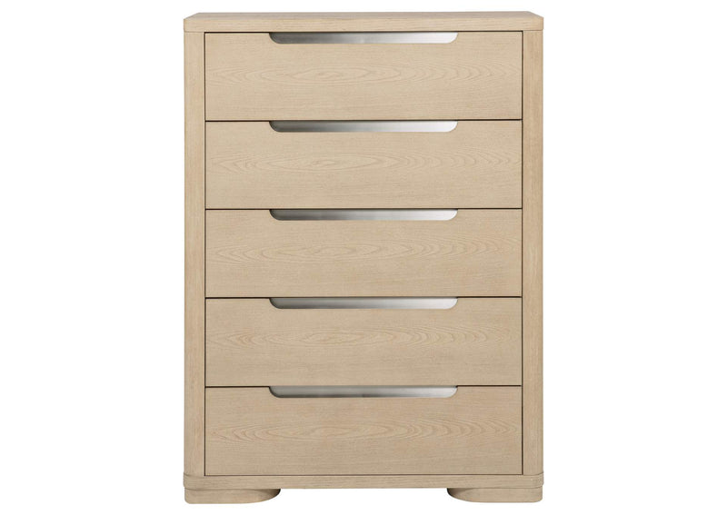 225085 Ladera 5-drawer Bedroom Chest of Drawers Light Elm
