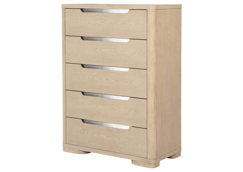 225085 Ladera 5-drawer Bedroom Chest of Drawers Light Elm
