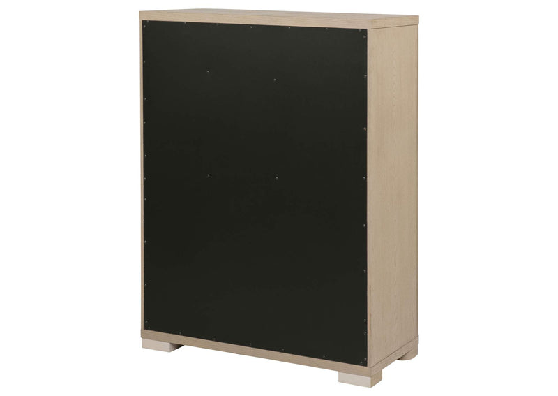 225085 Ladera 5-drawer Bedroom Chest of Drawers Light Elm