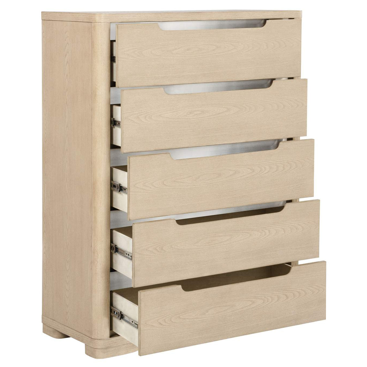 225085 Ladera 5-drawer Bedroom Chest of Drawers Light Elm
