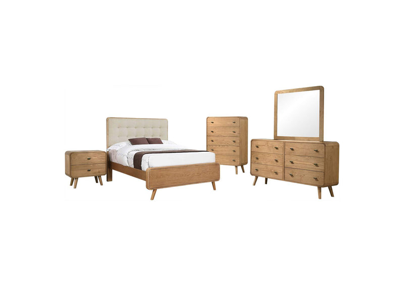 225091F-S5 Robyn 5-piece Full Bedroom Set Light Ash