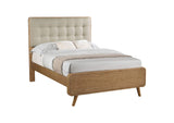225091F Robyn Wood Full Platform Bed Light Ash