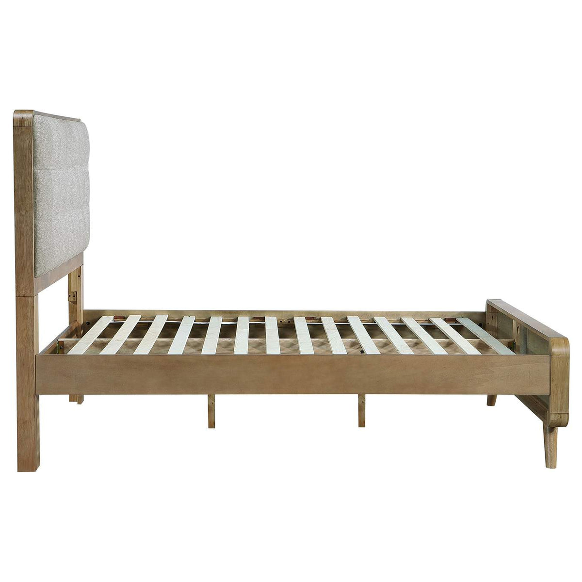 225091F Robyn Wood Full Platform Bed Light Ash