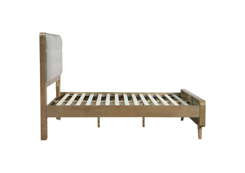 225091F Robyn Wood Full Platform Bed Light Ash