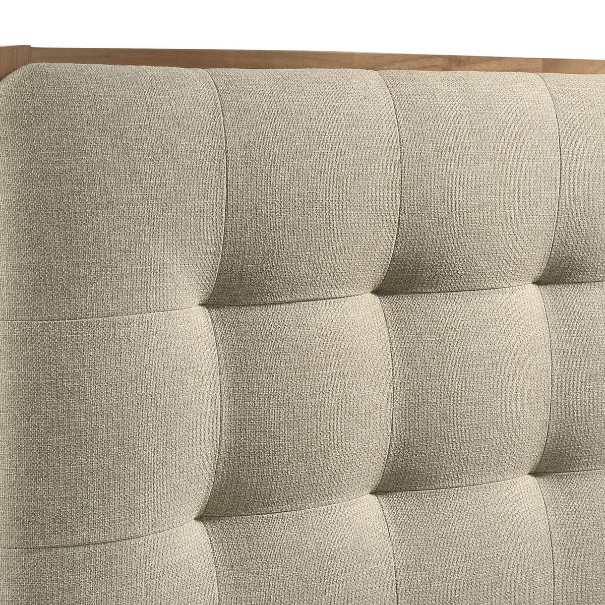 225091F Robyn Wood Full Platform Bed Light Ash