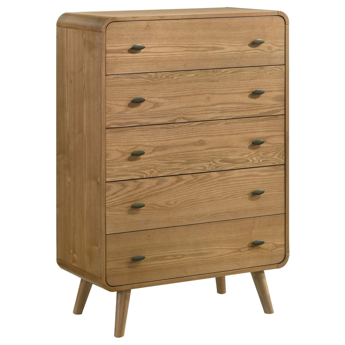225091KE-S5 Robyn 5-piece Eastern King Bedroom Set Light Ash