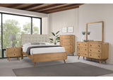 225091KW-S5 Robyn 5-piece California King Bedroom Set Light Ash
