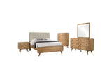 225091KW-S5 Robyn 5-piece California King Bedroom Set Light Ash