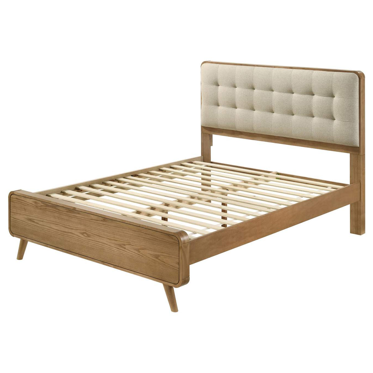 225091KW Robyn Wood California King Platform Bed Light Ash