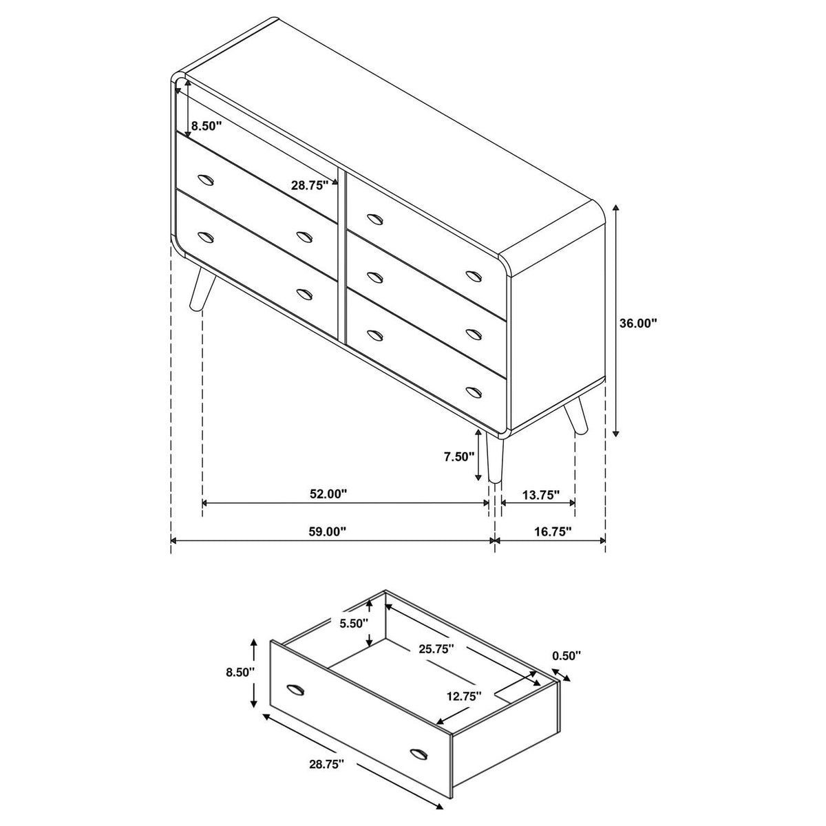 225091Q-S4 Robyn 4-piece Queen Bedroom Set Light Ash