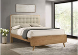 225091Q Robyn Wood Queen Platform Bed Light Ash