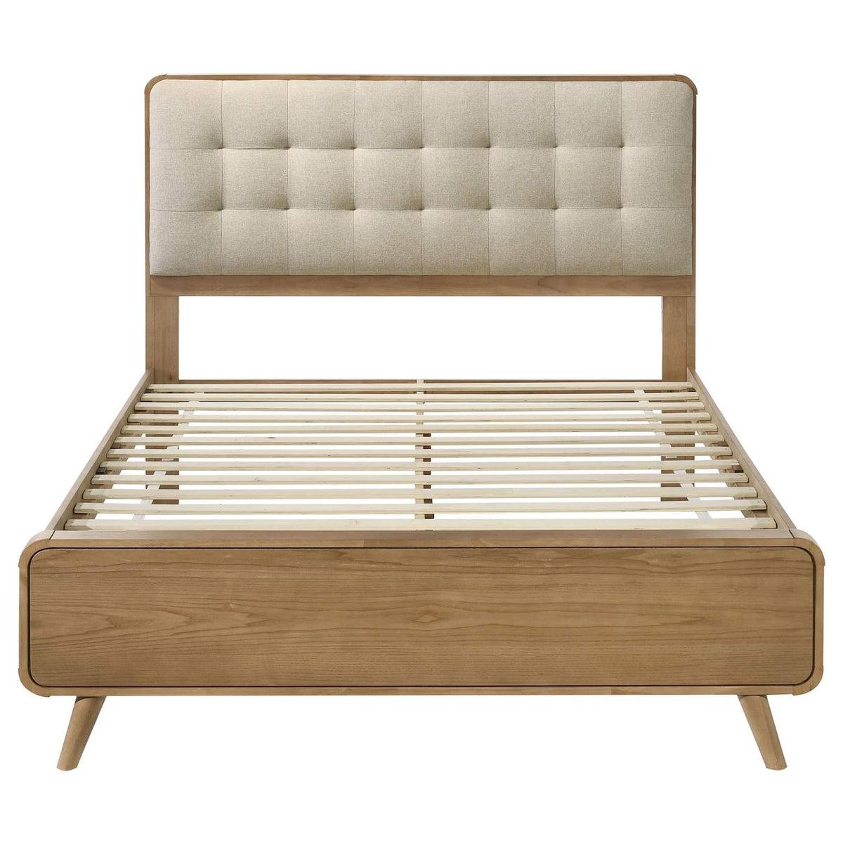 225091Q Robyn Wood Queen Platform Bed Light Ash