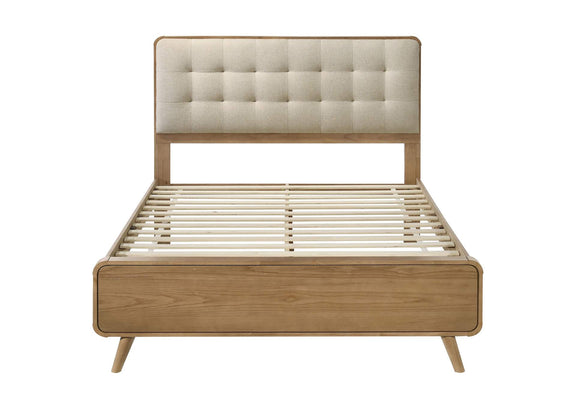 225091Q Robyn Wood Queen Platform Bed Light Ash