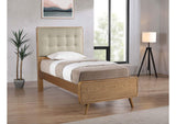 225091T Robyn Wood Twin Platform Bed Light Ash