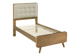 225091T Robyn Wood Twin Platform Bed Light Ash