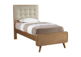 225091T Robyn Wood Twin Platform Bed Light Ash