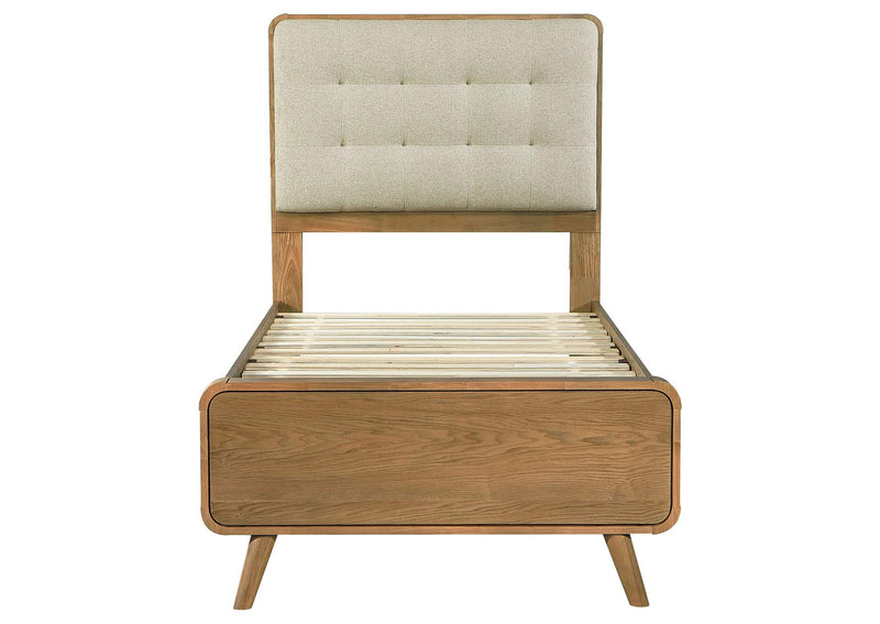 225091T Robyn Wood Twin Platform Bed Light Ash