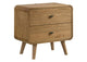 225092 Robyn 2-drawer Nightstand Bedside Table Light Ash