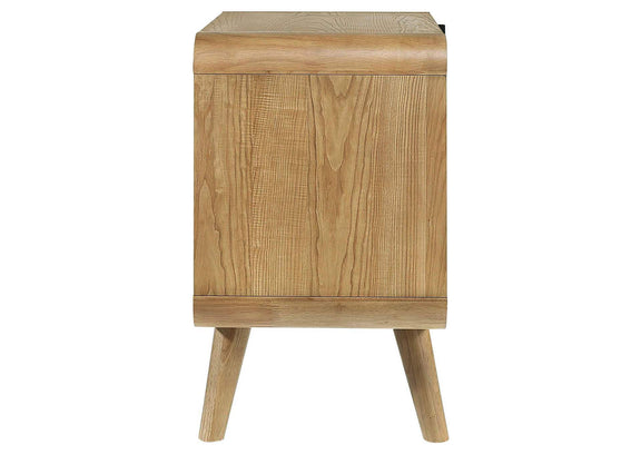 225092 Robyn 2-drawer Nightstand Bedside Table Light Ash