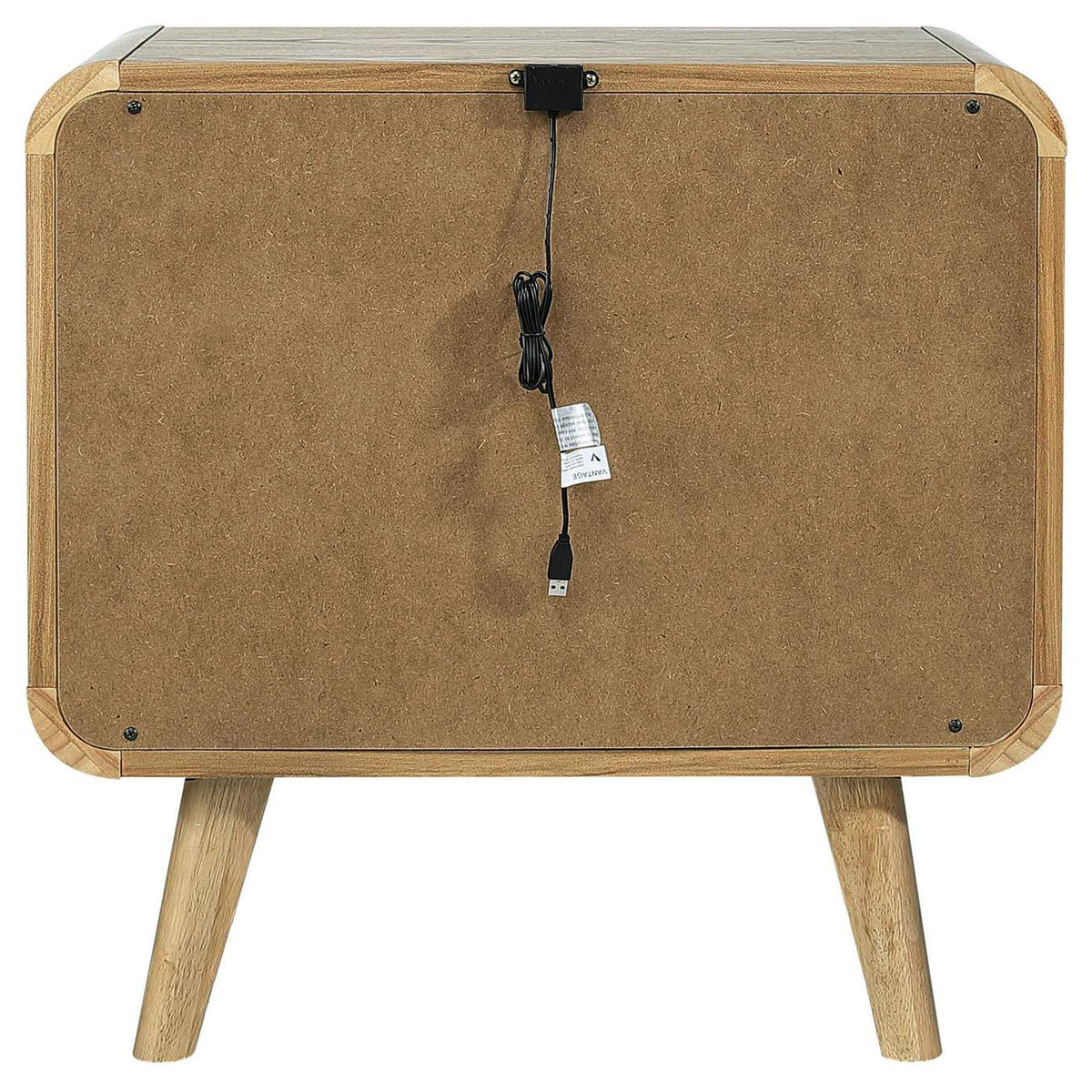 225092 Robyn 2-drawer Nightstand Bedside Table Light Ash