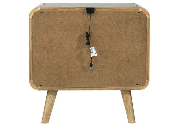225092 Robyn 2-drawer Nightstand Bedside Table Light Ash
