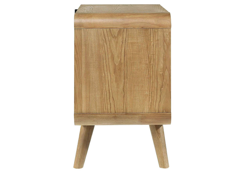 225092 Robyn 2-drawer Nightstand Bedside Table Light Ash