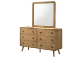 225093M Robyn 6-drawer Bedroom Dresser and Mirror Light Ash