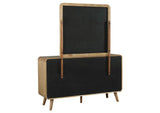 225093M Robyn 6-drawer Bedroom Dresser and Mirror Light Ash