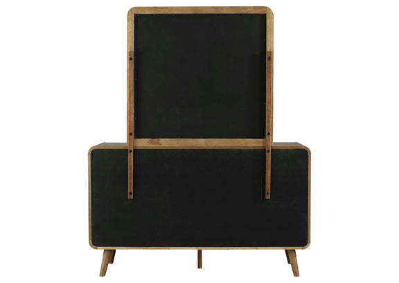 225093M Robyn 6-drawer Bedroom Dresser and Mirror Light Ash