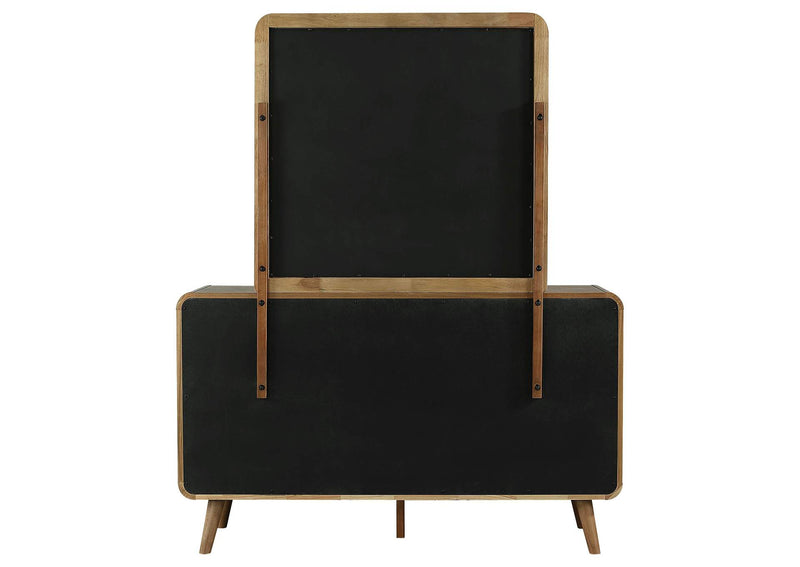 225093M Robyn 6-drawer Bedroom Dresser and Mirror Light Ash