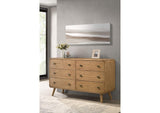 225093 Robyn 6-drawer Bedroom Dresser Light Ash
