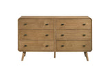 225093 Robyn 6-drawer Bedroom Dresser Light Ash