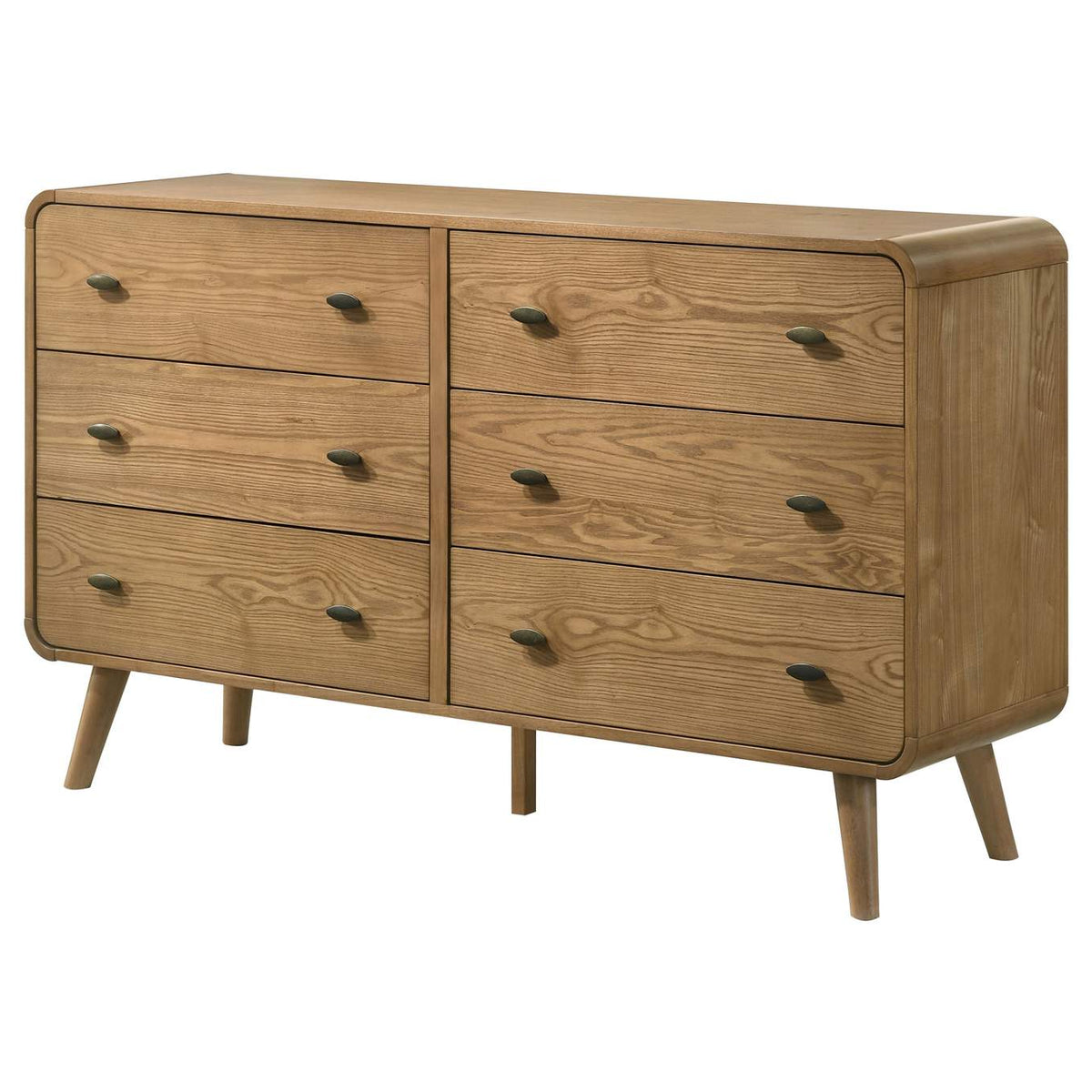 225093 Robyn 6-drawer Bedroom Dresser Light Ash