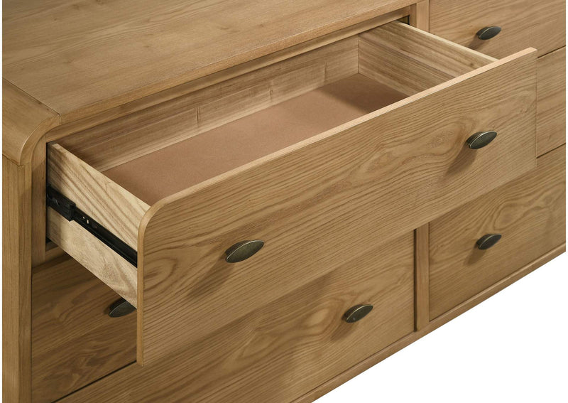 225093 Robyn 6-drawer Bedroom Dresser Light Ash