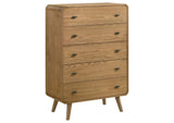 225095 Robyn 5-drawer Bedroom Chest of Drawers Light Ash