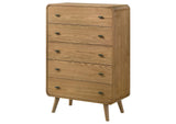 225095 Robyn 5-drawer Bedroom Chest of Drawers Light Ash
