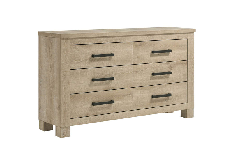 225101KE-S5 Oakglen 5-piece Eastern King Bedroom Set Weathered Oak