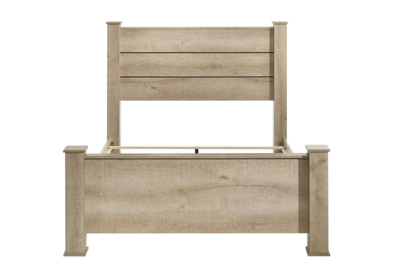 225101KE Oakglen 55-inch Eastern King Panel Bed Weathered Oak