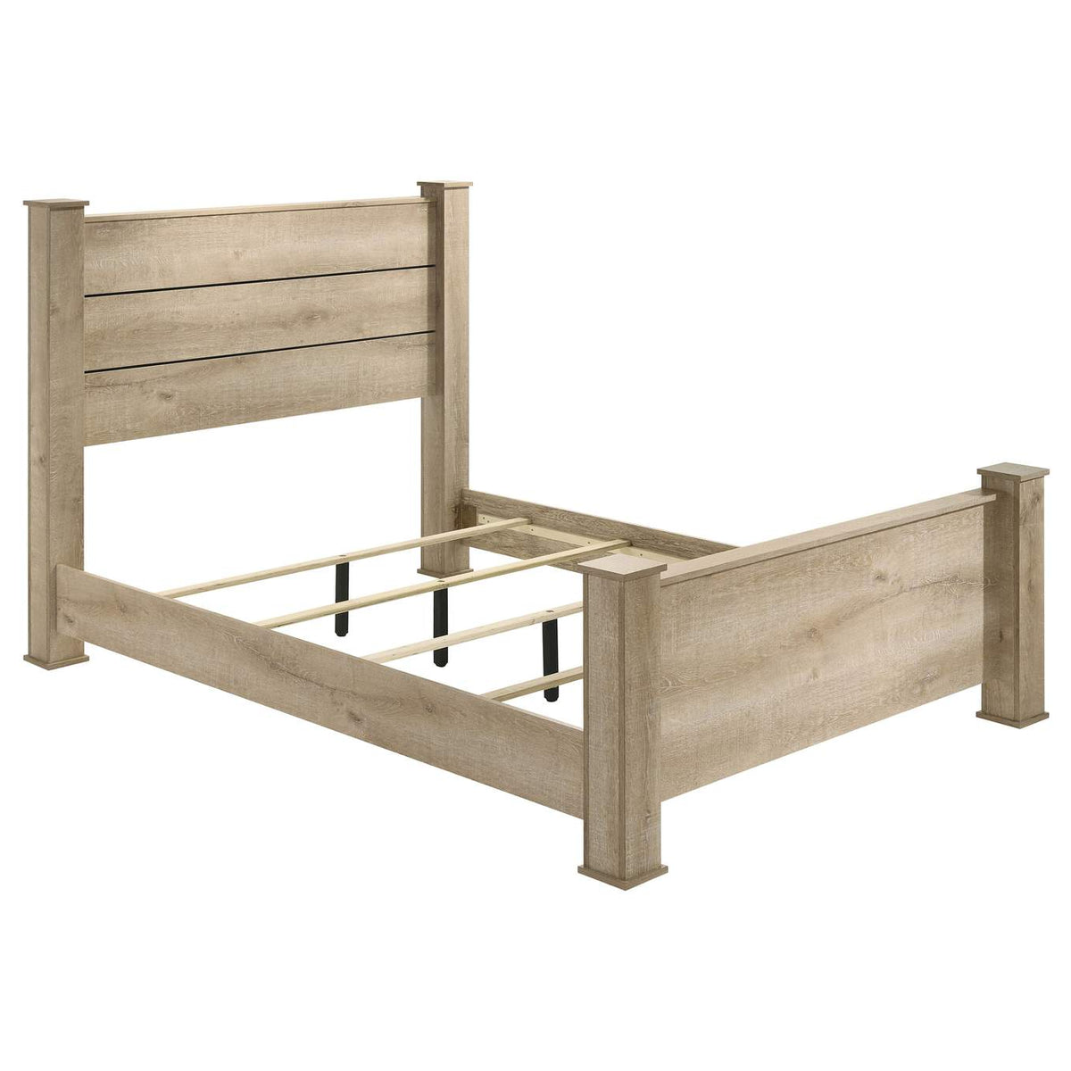 225101KW-S5 Oakglen 5-piece California King Bedroom Set Weathered Oak