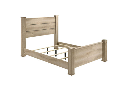 225101KW Oakglen 55-inch California King Panel Bed Weathered Oak