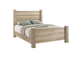 225101KW Oakglen 55-inch California King Panel Bed Weathered Oak