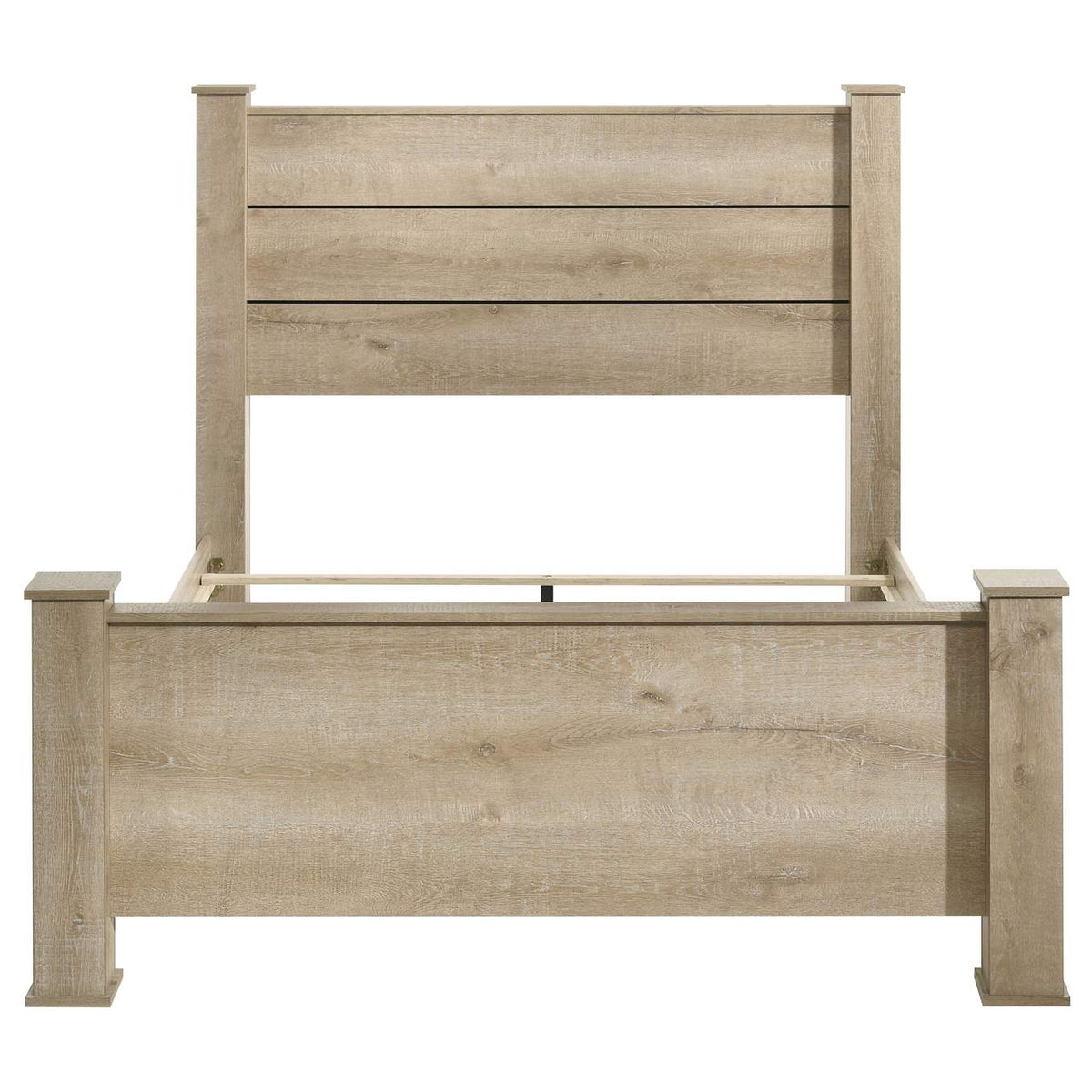 225101KW Oakglen 55-inch California King Panel Bed Weathered Oak