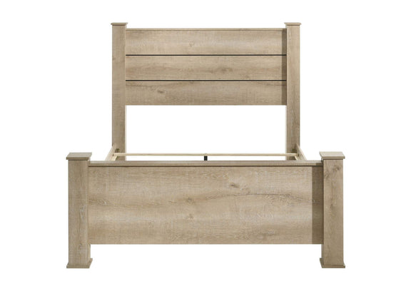 225101KW Oakglen 55-inch California King Panel Bed Weathered Oak