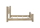 225101KW Oakglen 55-inch California King Panel Bed Weathered Oak