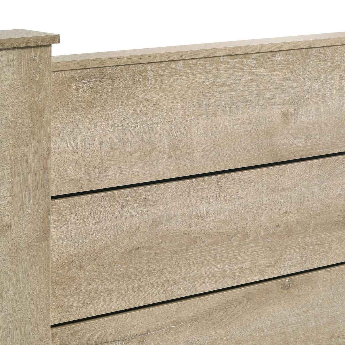 225101KW Oakglen 55-inch California King Panel Bed Weathered Oak