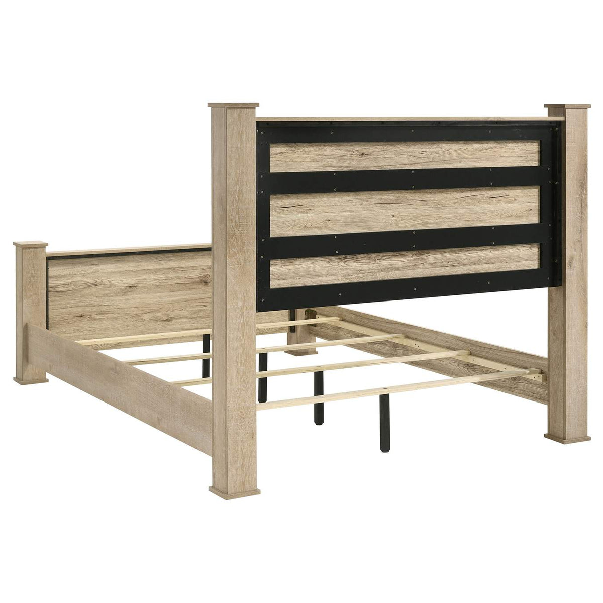 225101Q-S4 Oakglen 4-piece Queen Bedroom Set Weathered Oak