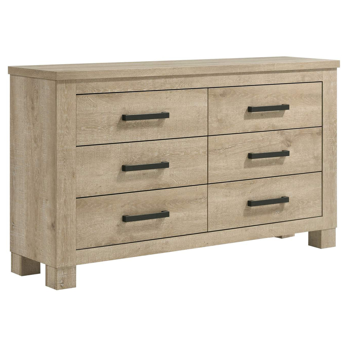 225101Q-S4 Oakglen 4-piece Queen Bedroom Set Weathered Oak